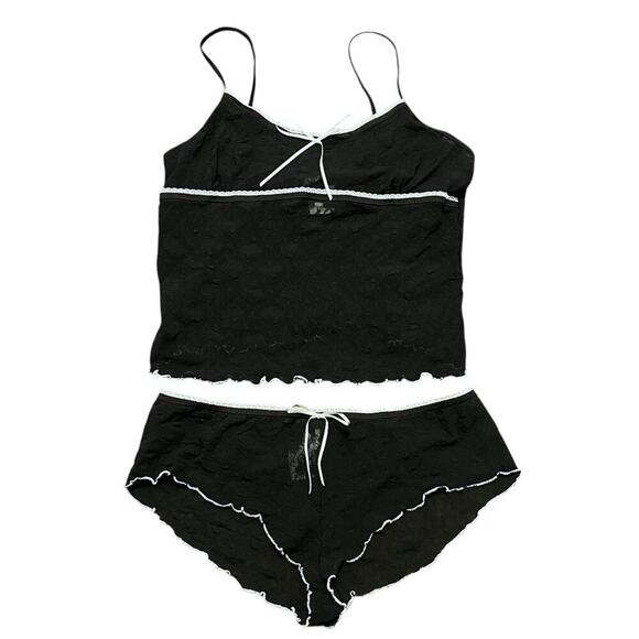 Y2K Deadstock Express Butterfly Mesh Matching Cami & Panties Set - Picture 1 of 8